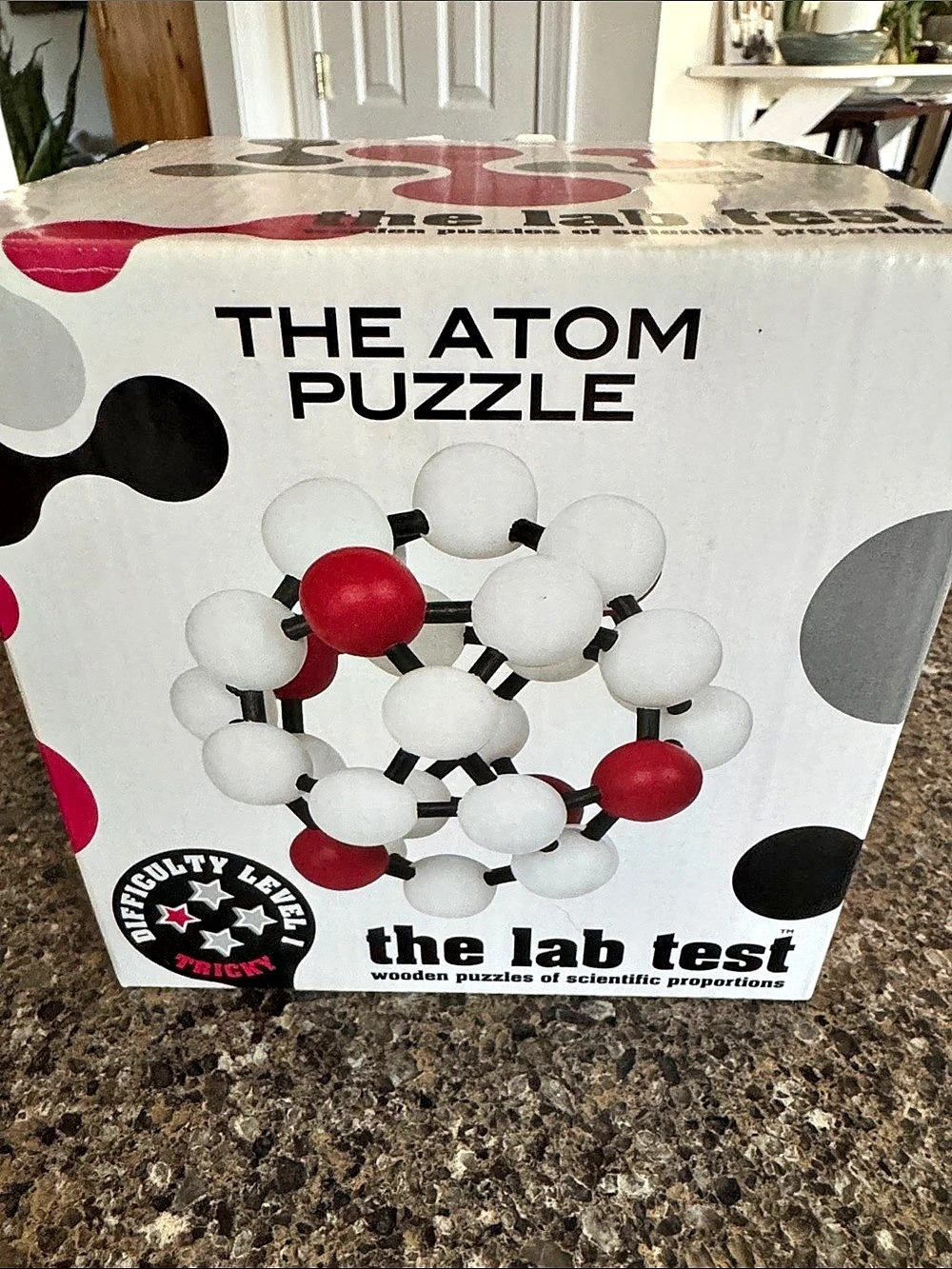 The Lab Test The Atom Puzzle Wooden Geometric Puzzle NEW in box